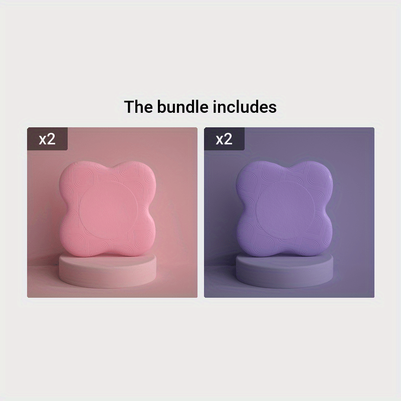 Paire de "Coussins de Yoga Antidérapant Épais", Protection Genoux pour Pilates & Exercices au Sol