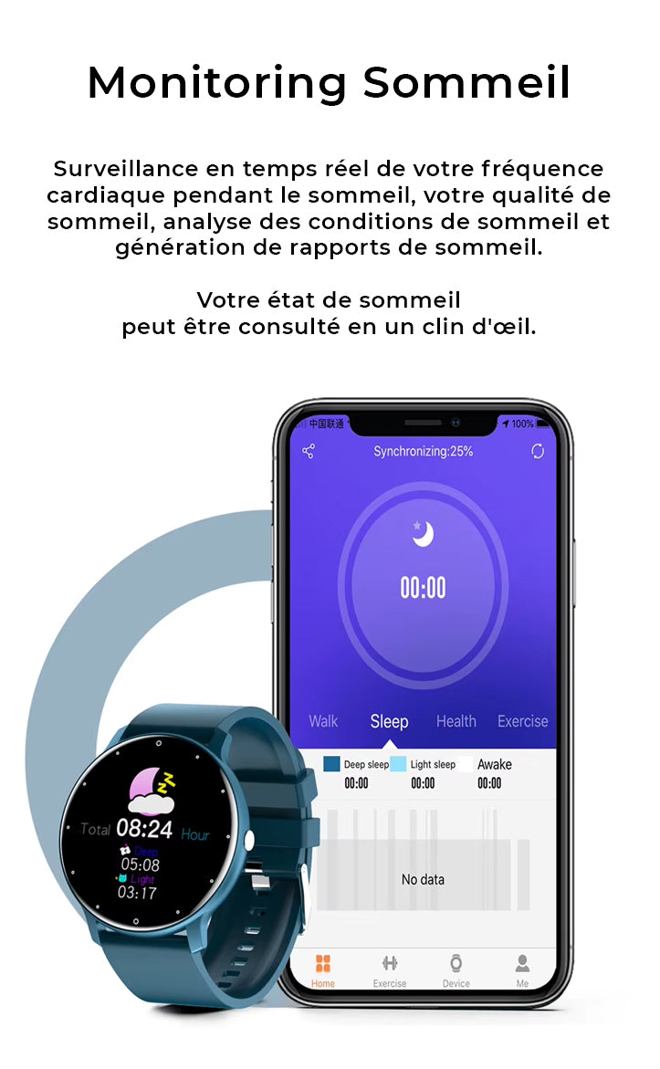 Montre ICONIQUE ''TAROS WATCH "intelligente connectée  Mixte indispensable  à AVOIR A SON POIGNET EN 2026