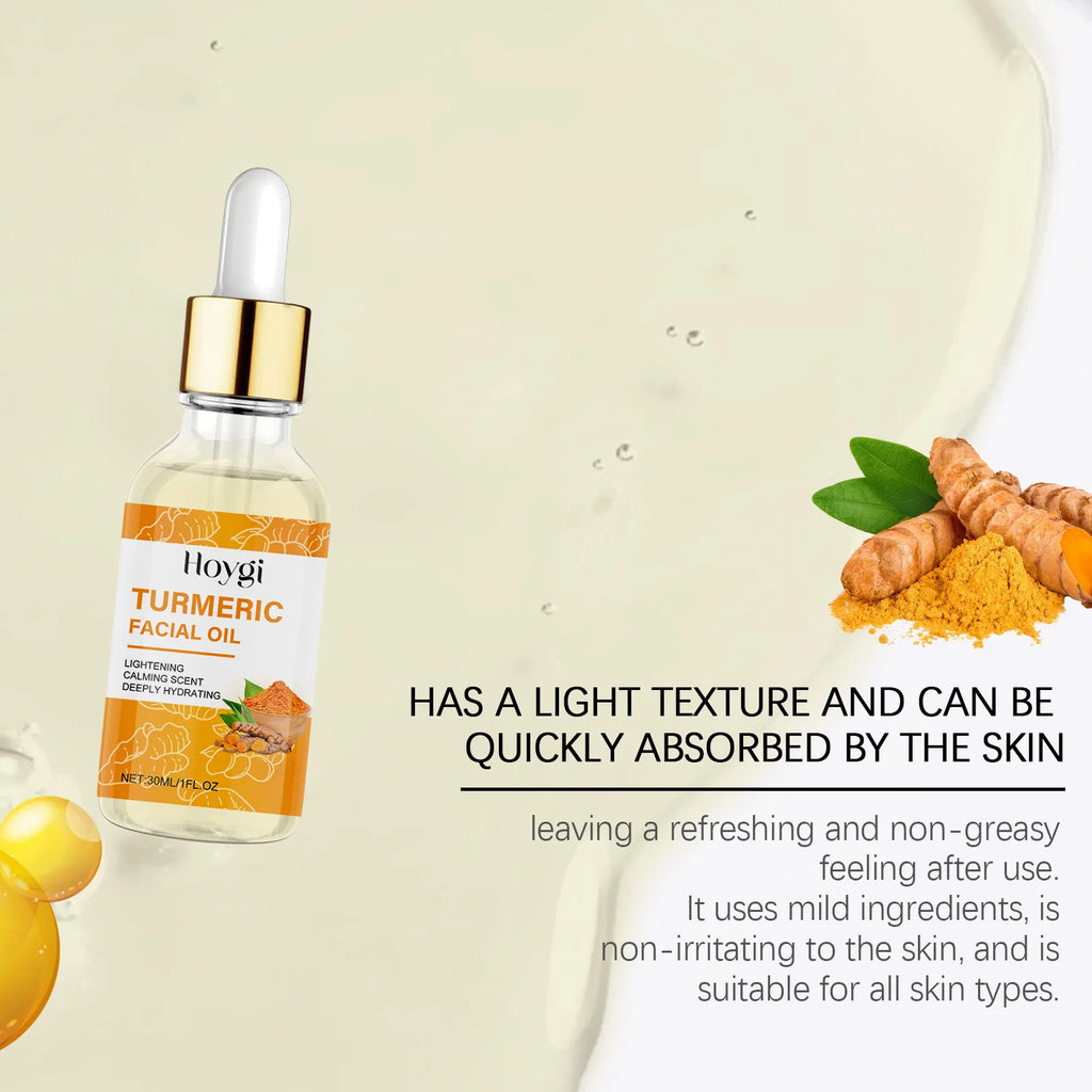 Ensemble de nos soins de la peau au curcuma, purifiant, éclaircissant pour le visage, peau visiblement plus saine