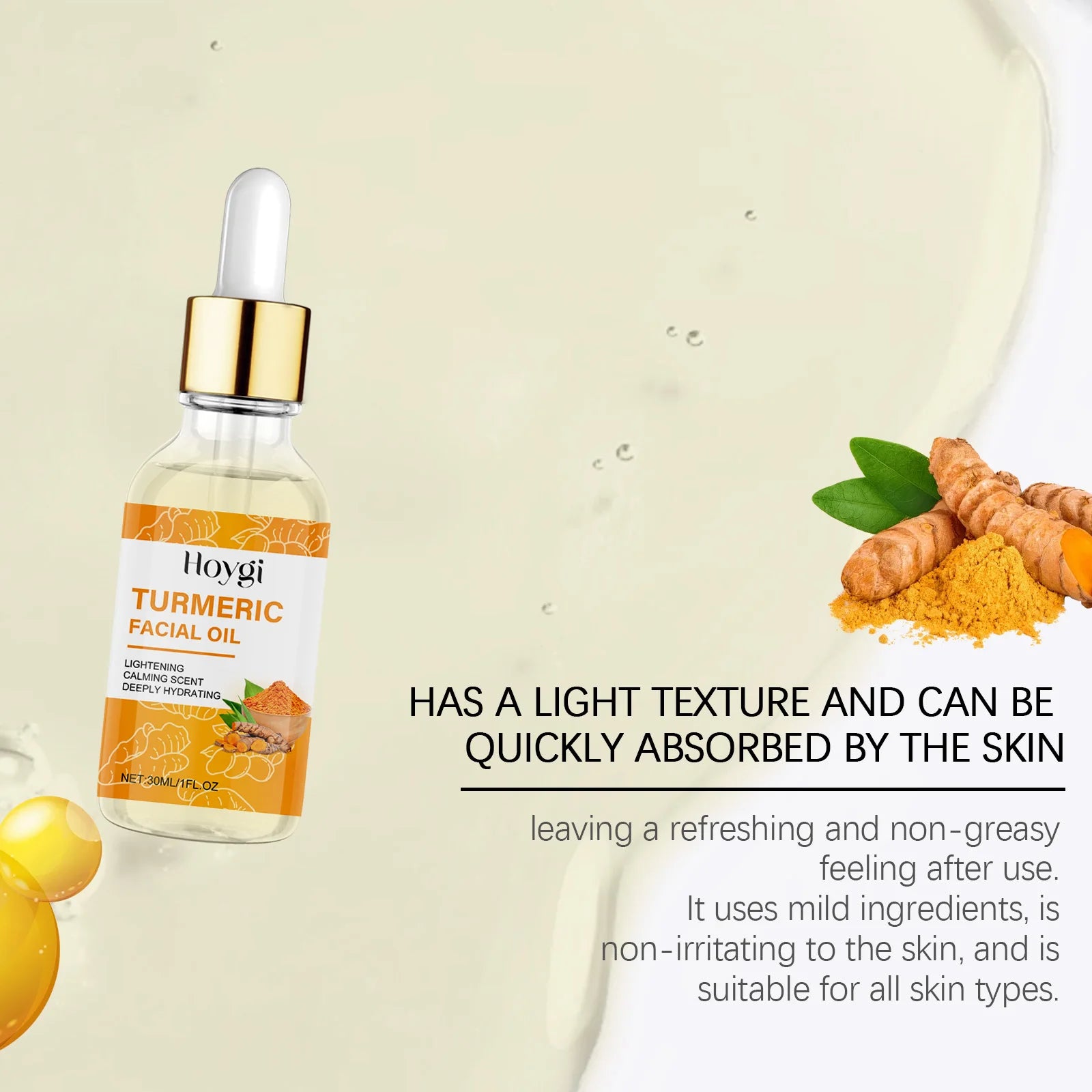 Ensemble de nos soins de la peau au curcuma, purifiant, éclaircissant pour le visage, peau visiblement plus saine