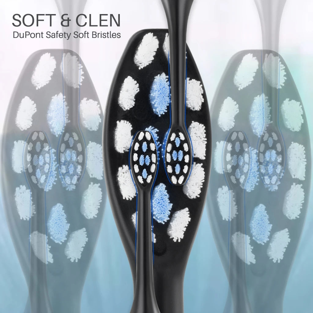 Brosses à dents électriques "Super Sonic" pour adultes et enfants, minuterie intelligente, blanchiment, têtes remplaçables et étanches