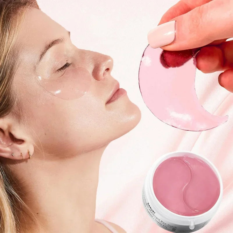 Patchs pour les yeux au collagène et peptides d'or 24 carats ,anti-rides à l'acide hyaluronique