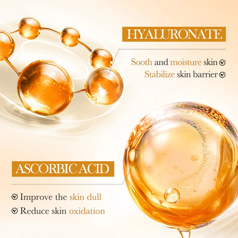 Ensemble de soins de la peau blanchissant au riz, nettoyant pour le visage ,1 toner 1 essence 1 lotion 1 crème et un sérum éclaircissant