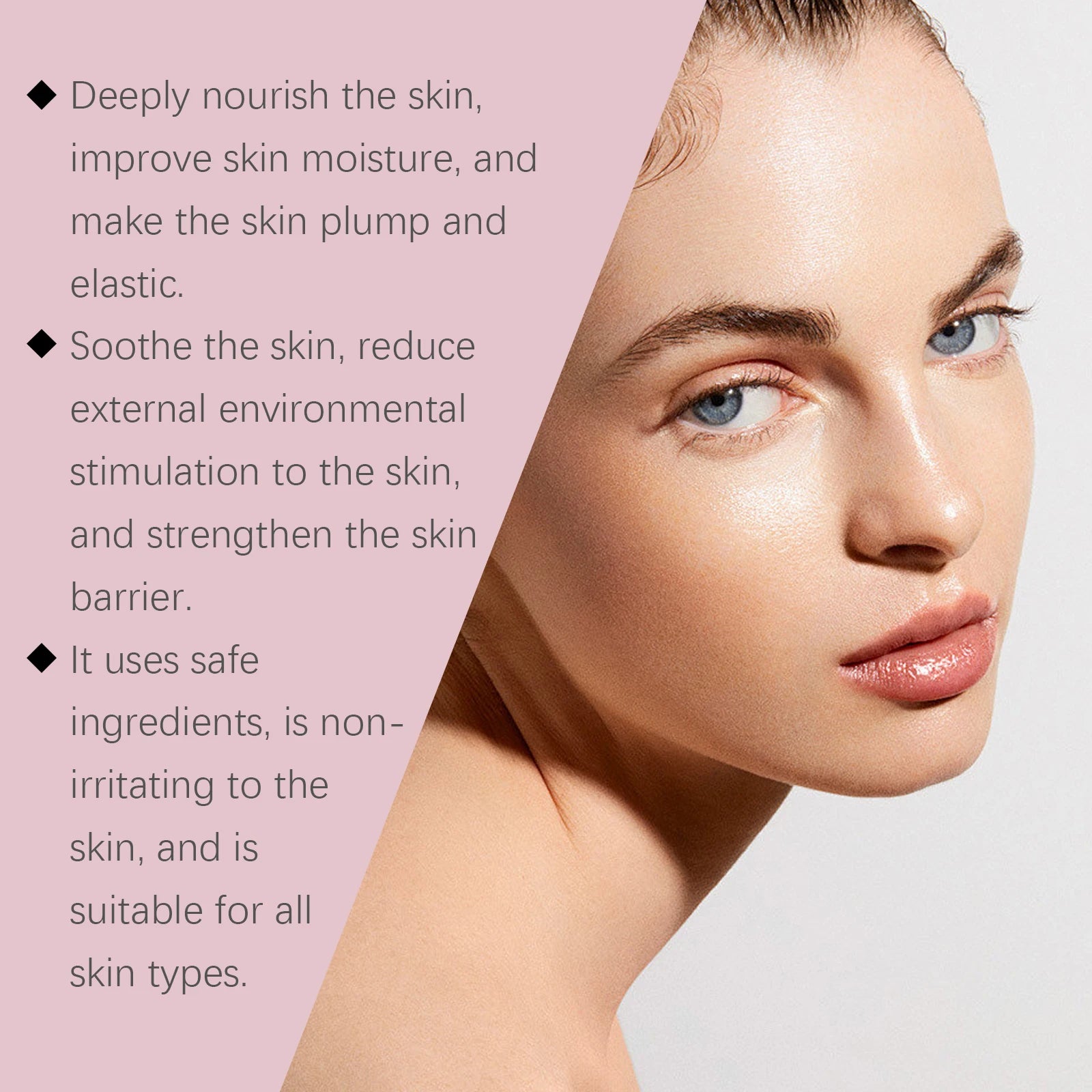 Tonique à l'essence et peptides de Rose et liftant pour la peau, apaisant, hydratant, rafraîchissant, revitalisant, nourrissant, éclaircissant, Peptide rose pour le visage