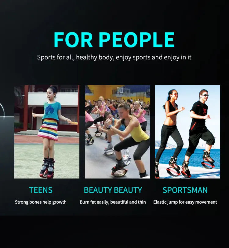 Chaussures de "saut de kangourou" UNISEX,chaussures amincissantes, rebondissantes, de fitness tonifiant