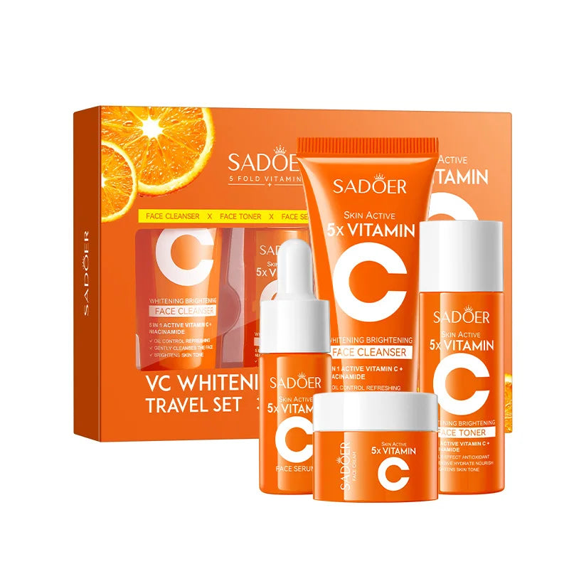 Ensemble de soins de voyage hydratant à la "vitamine C"