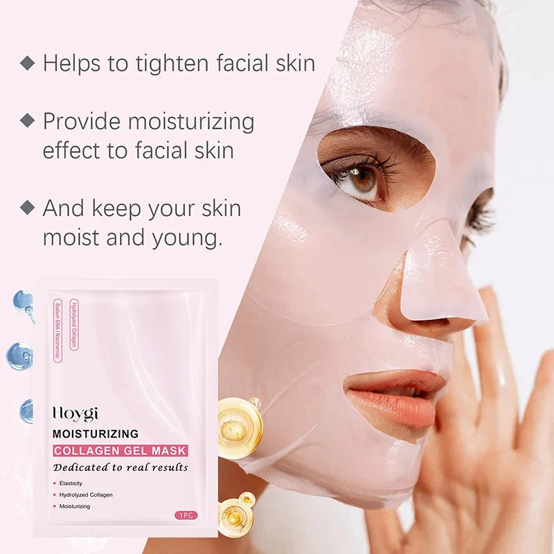 Masque facial Gel Bio collagène rose au PDRN de l'ADN de saumon à haute concentration sa gelée hydratant va changer l'éclat de votre  de la peau