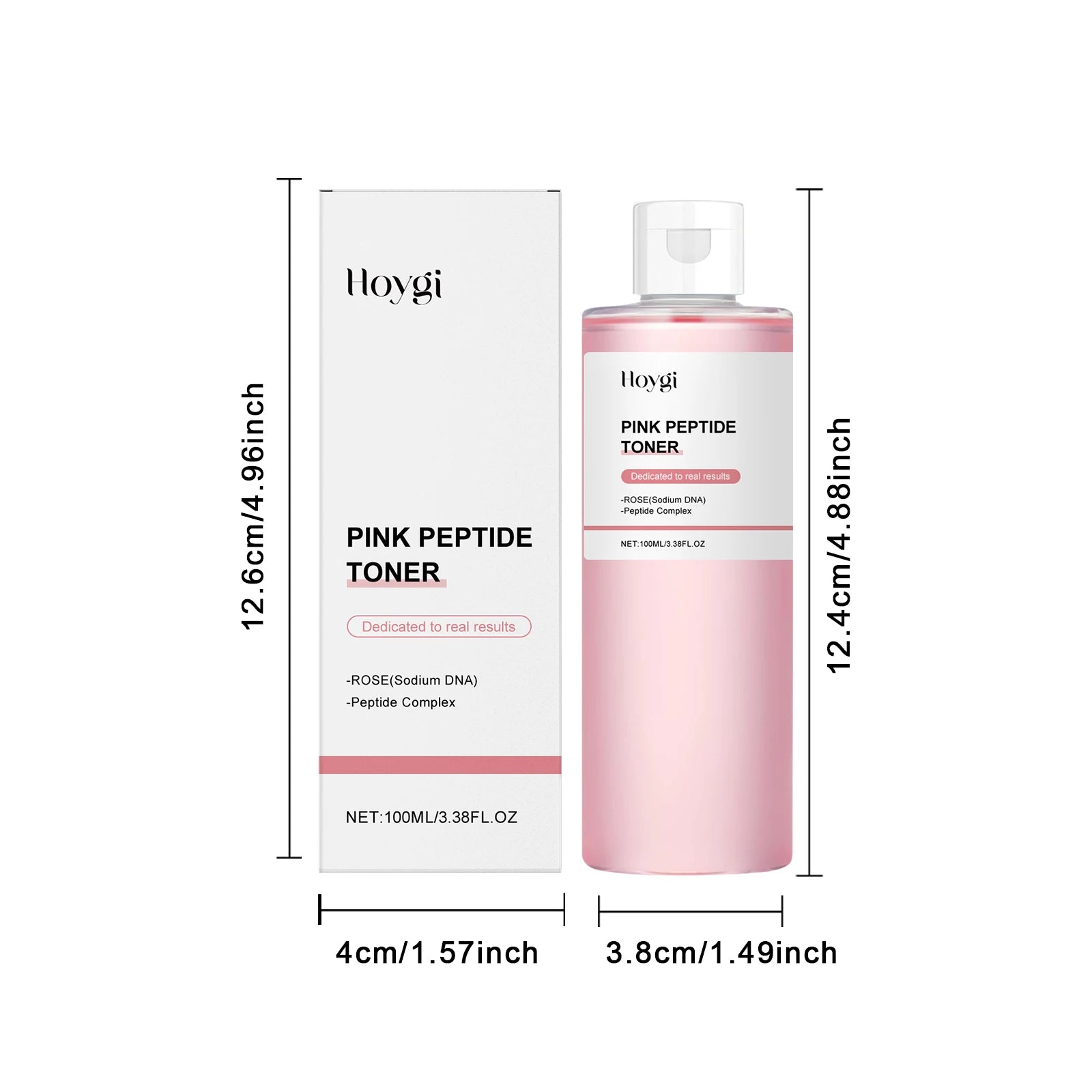Tonique à l'essence et peptides de Rose et liftant pour la peau, apaisant, hydratant, rafraîchissant, revitalisant, nourrissant, éclaircissant, Peptide rose pour le visage