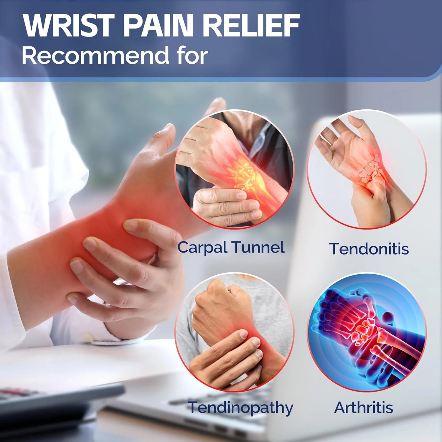 ORTHESE de poignet pour tunnel carpien tendinite, entorse, arthrite et douleurs chroniques, attelle de main réglable unisexes