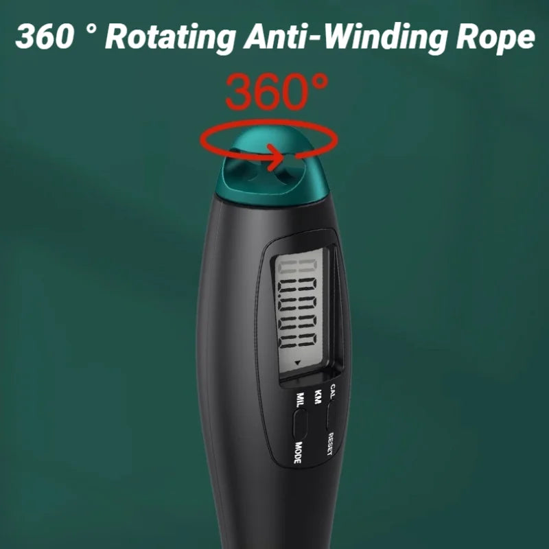 Corde à sauter de comptage en acier exercice de saut réglable entraînement de gymnastique UNIXE ,brule graisse rapidement