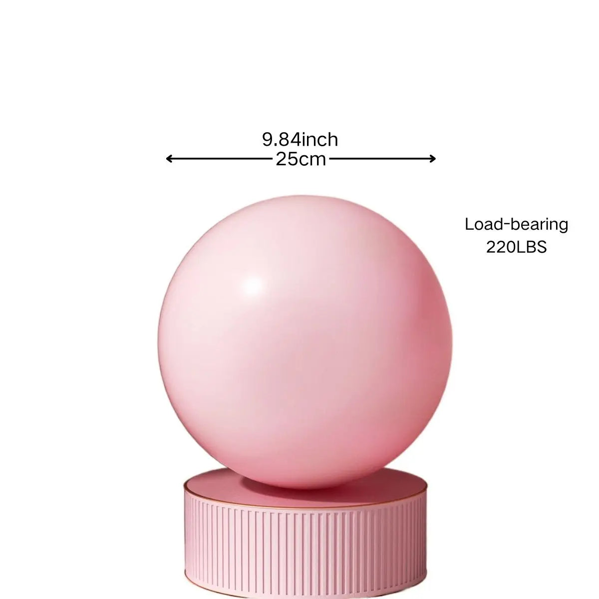 Balle de Pilates Balle d'exercice compacte de 9,84 pouces ,stabilité d'entraînement de base