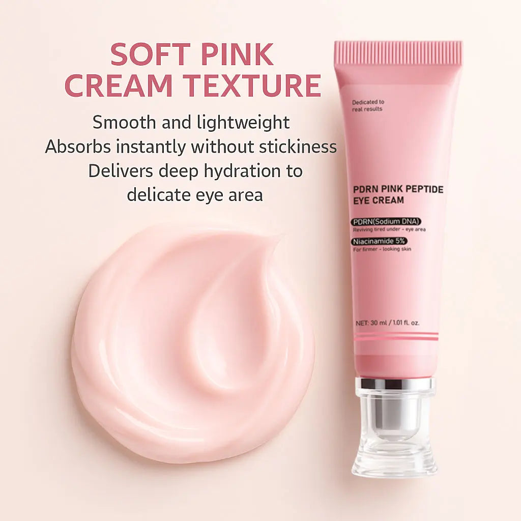 PDRN à base d'ADN de saumon , 3 produits de soins, une crème pour les yeux, une lotion lavante et une crème pour le visage